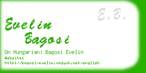 evelin bagosi business card